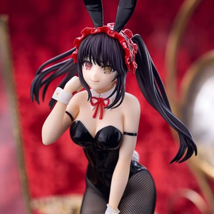 FuRyu Corporation Date A Live BiCute Hasen-Figur Kurumi Tokisaki, schwarze Farbe, mit Standfuß, offizielles Lizenzprodukt – Bild 2