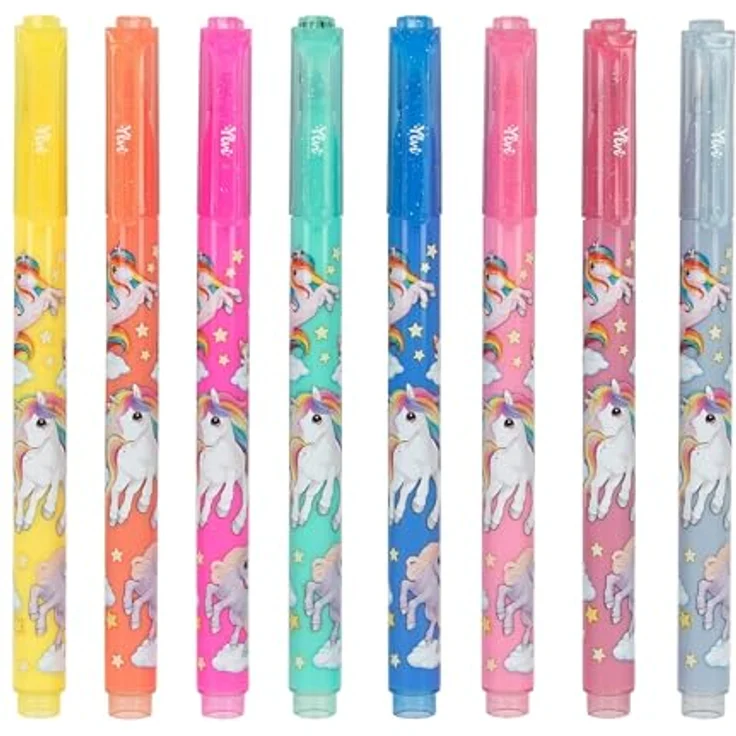 Depesche Ylvi Filzstifte Set Glossy, 12er Pack mit glänzenden Farben für kreative Projekte – Bild 2