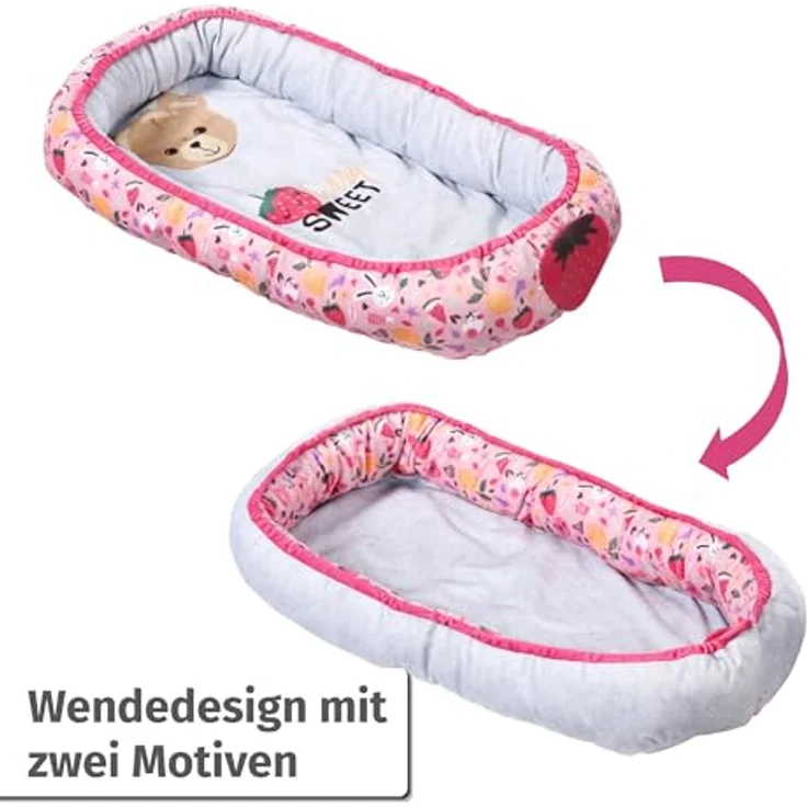 BABY Born Baby Nest für 36 cm und 43 cm Puppen, 835821 Zapf Creation, Rosa – Kuscheliges Nestchen mit flexibler Bespielbarkeit und verspieltem Design – Bild 3