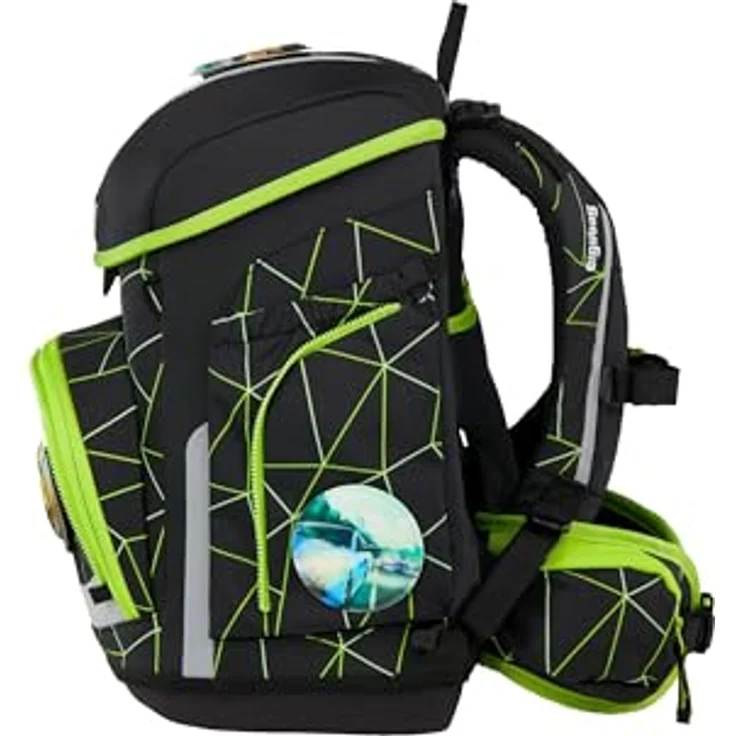ergobag cubo Set ergonomischer Schulranzen 5-teilig, höhenverstellbar, reflektierend, inkl. Sportbeutel und Federmäppchen, 28 x 40 x 25 cm – Bild 4