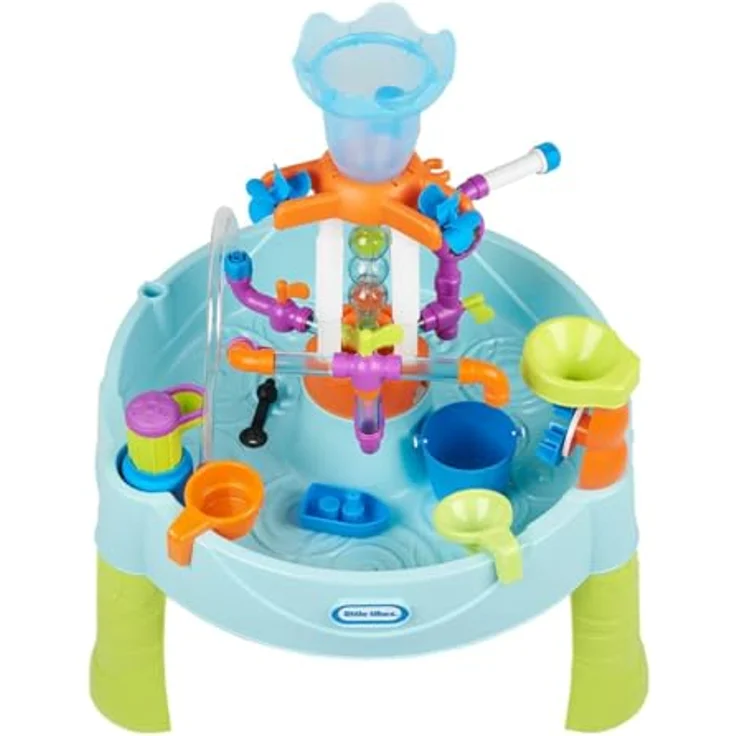 MGA Entertainment Little Tikes Wasserspieltisch, Wasserstraßen Spielstation für bis zu 3 Kinder, mit Wasserfall-Effekten und Zubehör – Bild 3