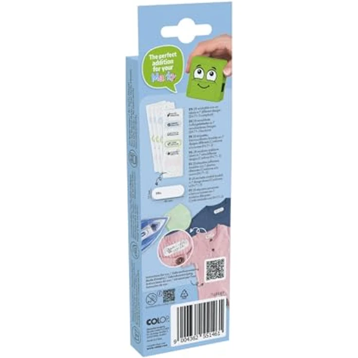 COLOP Marky Iron-On Labels, 28-tlg. Kunststoffetiketten in 7 Farben für Kleidung kennzeichnen – Bild 3