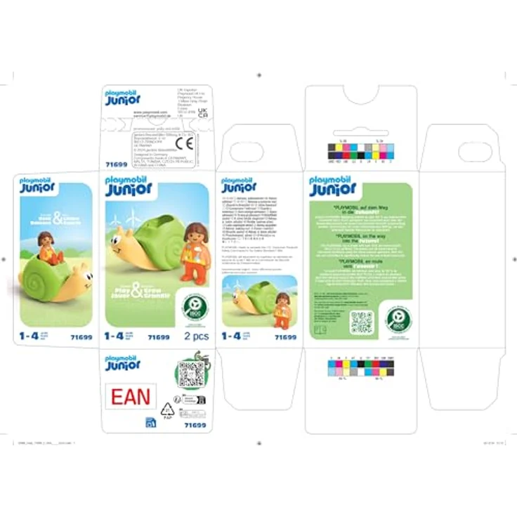 Playmobil® Konstruktions-Spielset Schaukelschnecke mit Rasselfunktion (71699), JUNIOR, (2 St), Made in Europe – Bild 9