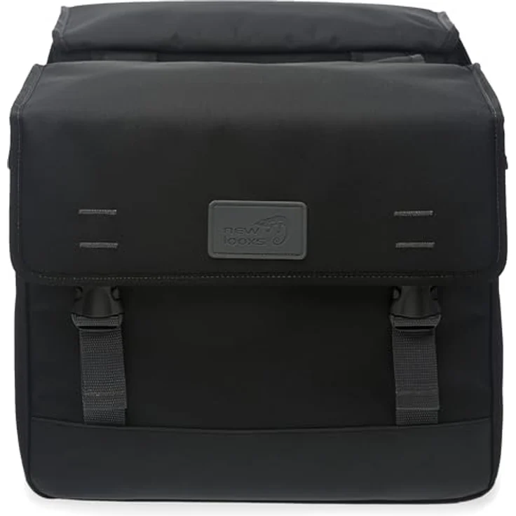New Looxs Origin Double Doppelte Fahrradtasche, wasserabweisendes Polyester, 39 Liter, Schwarz – Bild 3