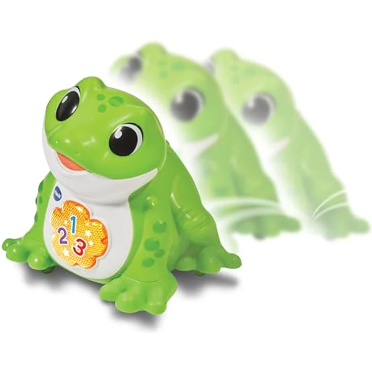 VTech Baby Hüpfspaß-Frosch – Sprechender, hüpfender Frosch mit 3 gesungenen Liedern und 12 Melodien – Für Kinder von 12-36 Monaten – Bild 2