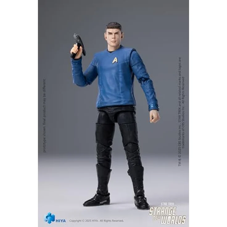 Hiya Toys Star Trek Strange New Worlds Exquisite Mini Series Actionfigur 1/18 Spock, 11 cm, detailreiche Figur mit Zubehör in Fensterbox – Bild 8