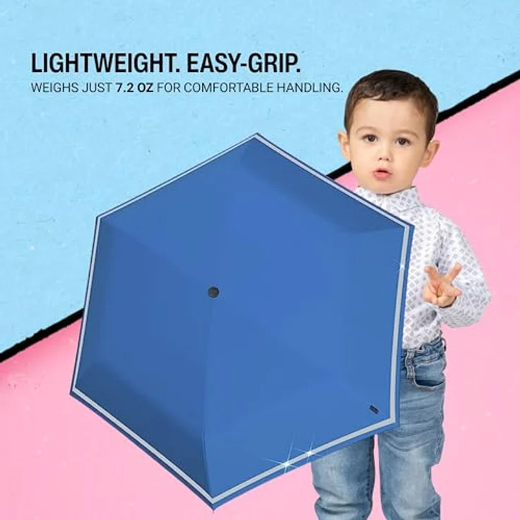 Knirps Rookie Manual Kinder Schultaschenschirm Regenschirm Taschen Kinderschirm Surf – Bild 5