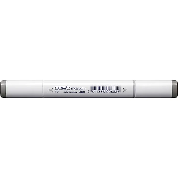 Copic COPIC Sketch Marker Typ T - 7, toner gray No. 7, professioneller Pinselmarker mit Super-Brush-Spitze und Medium-Broad-Spitze – Bild 1