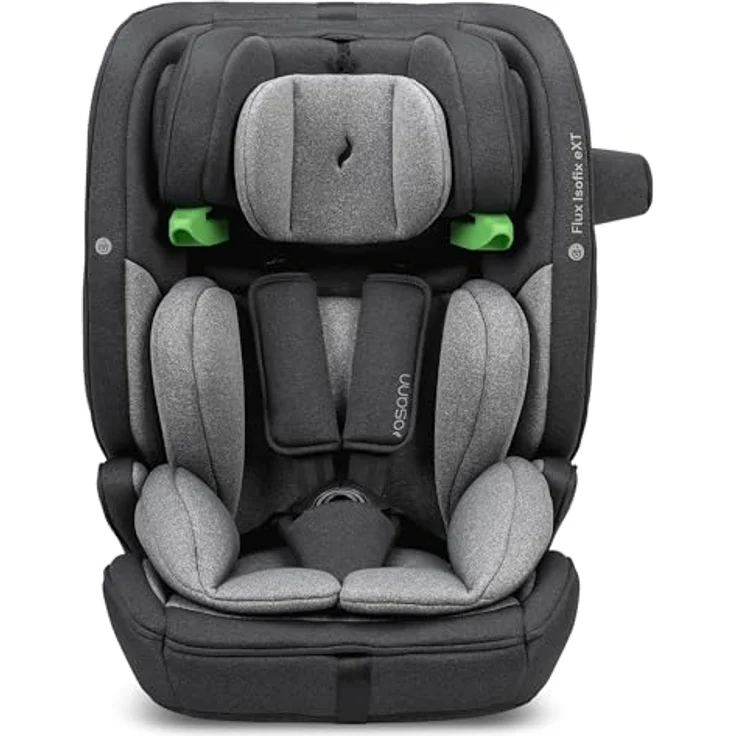 Osann Flux Isofix ExT, Kindersitz ECE R129/i-Size mit 5-Punkt-Gurtsystem, 14-fach höhenverstellbarer Kopfstütze und Seitenaufprallschutz – Bild 2