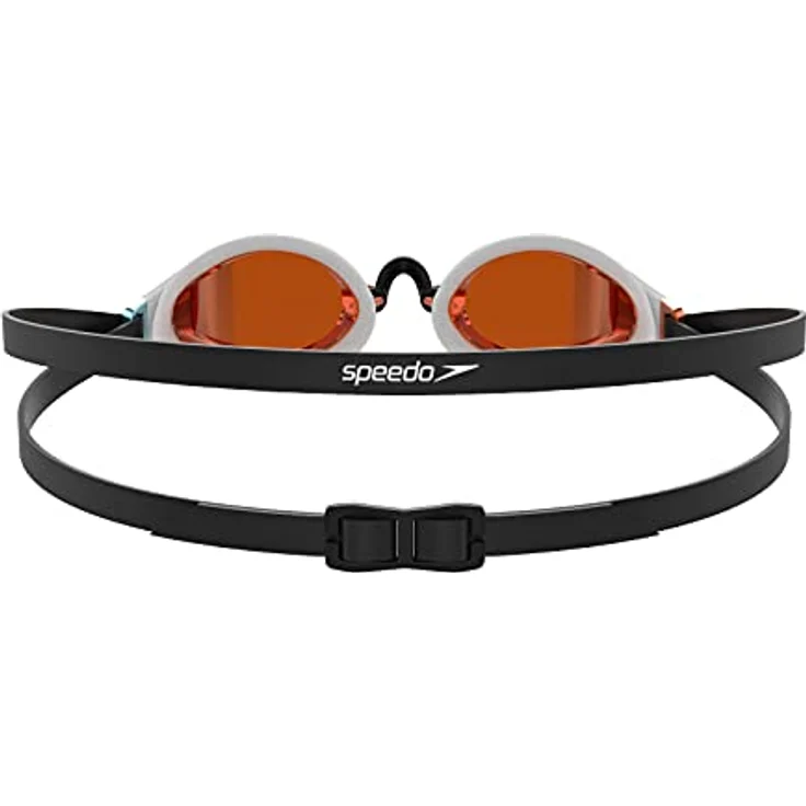 Speedo Fastskin Speedsocket 2 Schwimmbrille, bequeme Passform, Anti-Fog-Gläser, weiß und verspiegelt, Erwachsenengröße Unisex – Bild 4