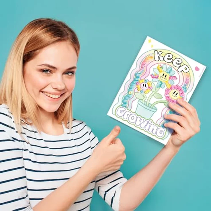 Art Lab Bausatz Für Flauschige Farbe, Malvorlagen mit kreativen Designs für farbenfrohe Kunstwerke – Bild 2