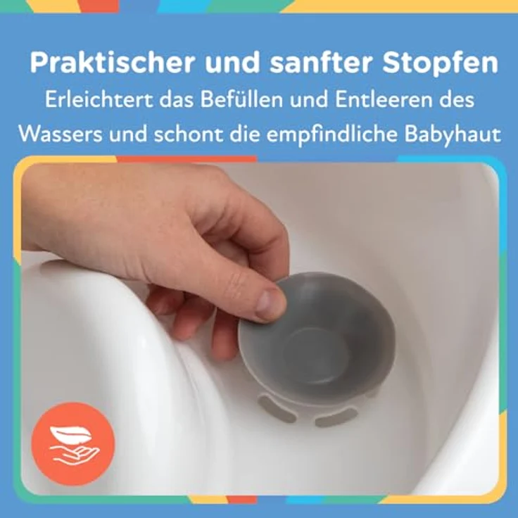 Nuby Dr. Talbot's - Baby-Badewanne mit Rückenlehne aus weiches Schaumstoff - Badewanne für Babys mit rutschfeste Griffe - 0-12 Monate – Bild 7