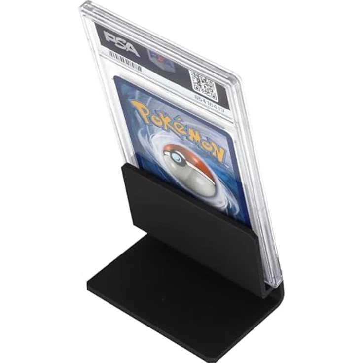 Feldherr 5er Set Kartenständer für Graded und Trading Cards, schwarz, kompatibel mit PSA-, BGS-, CGC-Displays, stabiler Stand, optimaler Neigungswinkel 10° – Bild 3