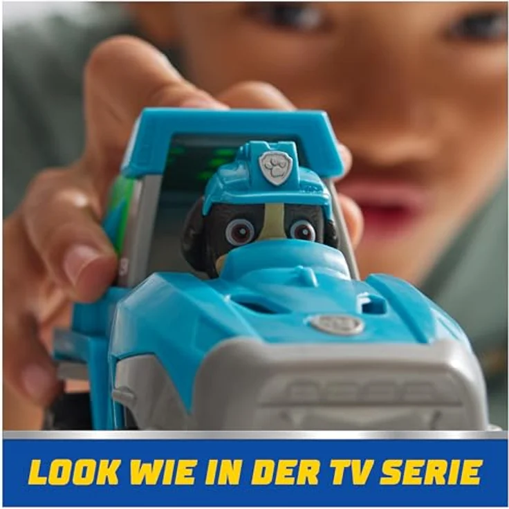 Spin Master PAW Patrol Spielzeug-Auto Rex, Geländefahrzeug aus recyceltem Material, ca. 7 cm mit Rampe – Bild 9