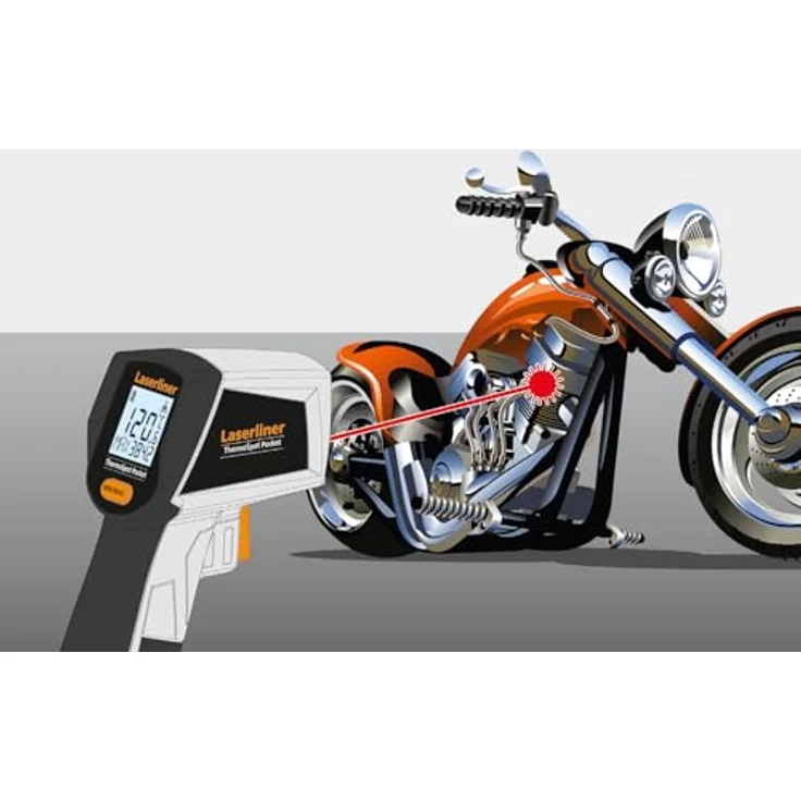 LASERLINER ThermoSpot Pocket, Infrarot-Thermometer mit Ziellaser und automatischer Speicherung, recyceltes Gehäuse – Bild 7