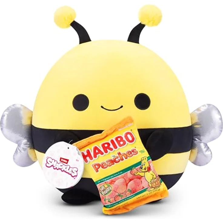Snackles SNACKLES-CORE Licensed-Series 3-Plush 14" Bee mit Haribo (Peaches), Kuscheltier für Kinder – Bild 1