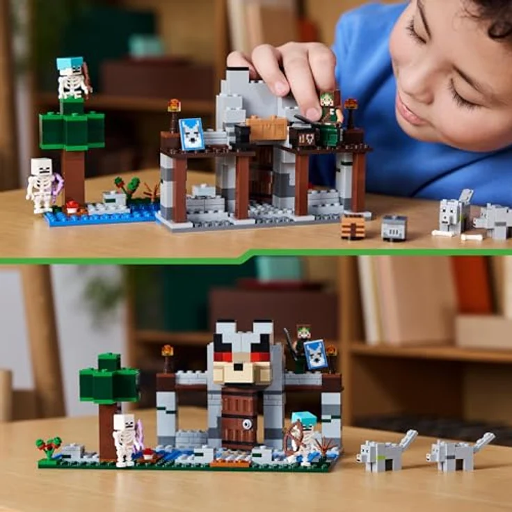 LEGO® Konstruktionsspielsteine Die Wolfsfestung (21261), LEGO Minecraft, (312 St), Made in Europe – Bild 7