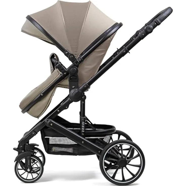 Pixini Kinderwagen Kalani 3in1 Kombikinderwagen, mehrfach verstellbar, höhenverstellbarer Schieber, glossy bronce – Bild 5