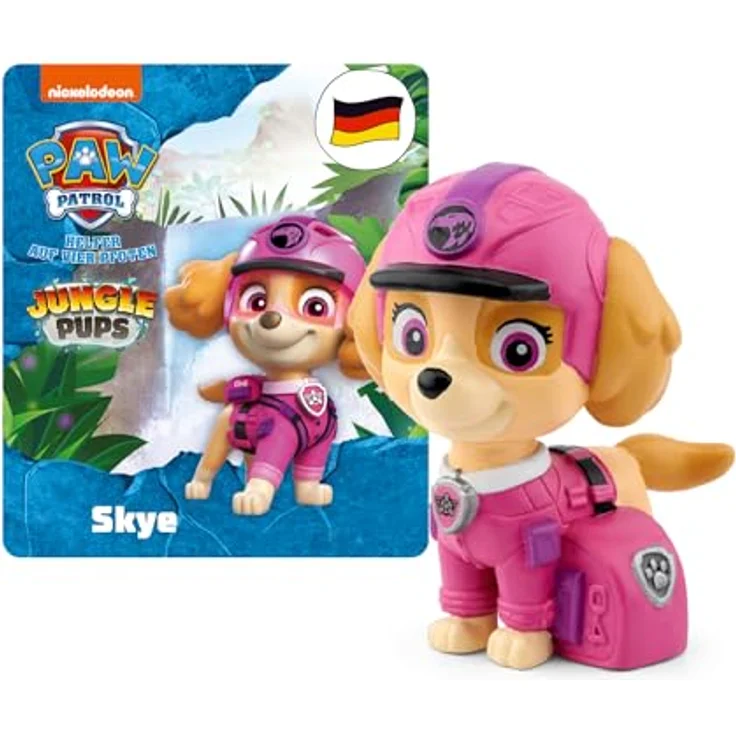 tonies Hörspielfigur Paw Patrol - Jungle Pups Skye, mit 4 spannenden Abenteuergeschichten, 45 Minuten Spielzeit – Bild 2