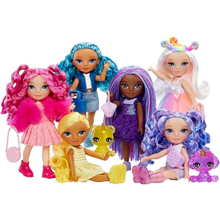Rainbow High Anziehpuppe Rainbow High Littles Dolls - Magenta (Pink) - Modepuppe mit Zubehör, langem Haar und süßem Miniatur-Haustier - Preisvergleich – Bild 6