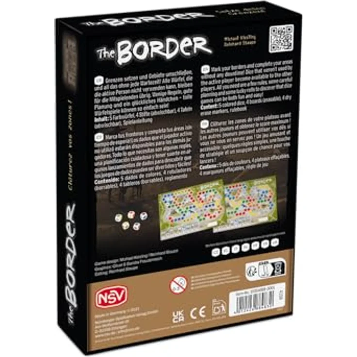 NSV The Border, Würfelspiel im kompakten EXTRA-Format, 4 Tableus, 5 Würfel, inklusive Spielanleitung – Bild 2