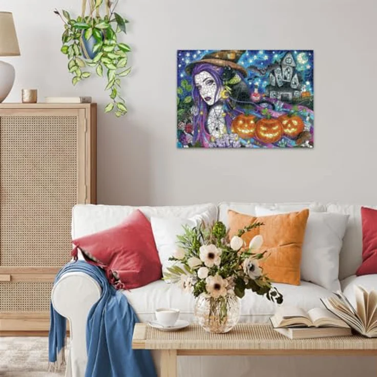 Ravensburger Puzzle Halloween Magic, 1000 Teile, 69,90 x 49,70 cm, für Puzzlefans ab 14 Jahren – Bild 5