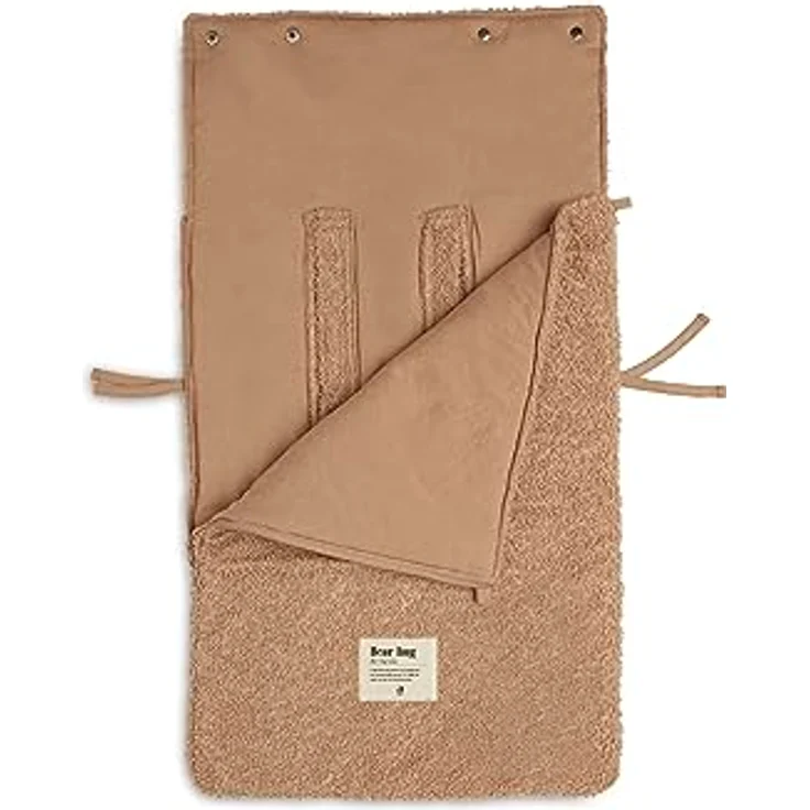 Jollein Basic Knit Fußsack Nougat Braun – Bild 6