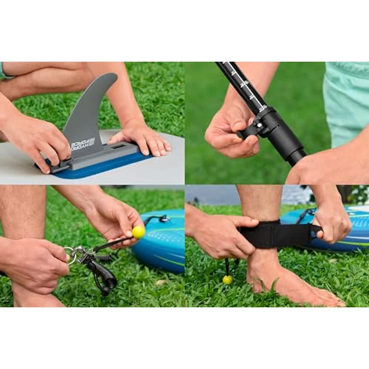 Bestway Hydro-Force SUP Allround Board-Set Aqua Journey 274 x 76 x 12 cm, aufblasbares Stand-Up-Paddleboard-Set in buntem Design – Bild 10