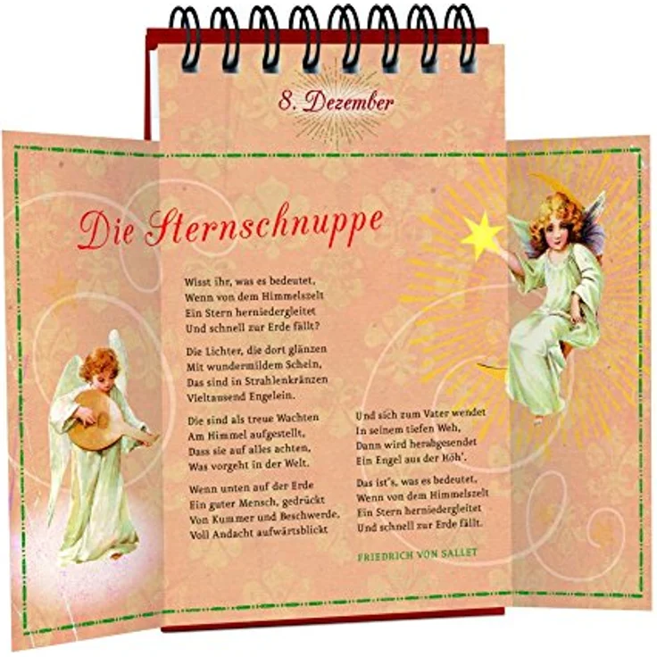 Kaufmann Fröhliche Weihnacht überall, nostalgischer Adventskalender mit weihnachtlichen Illustrationen und Geschichten – Bild 5