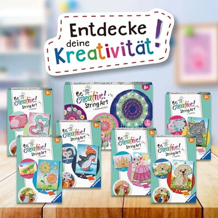 Ravensburger 18242 String Art Hearts – Kreative Fadenbilder mit liebevollen Herzen, für Kinder ab 6 Jahren – Bild 5