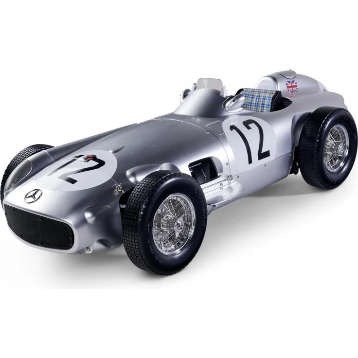 Other IXO-Collections 1:8 IXO Mercedes W196 Moss #12, Modellauto mit hochdetaillierter Verarbeitung und 290 PS, schwarz