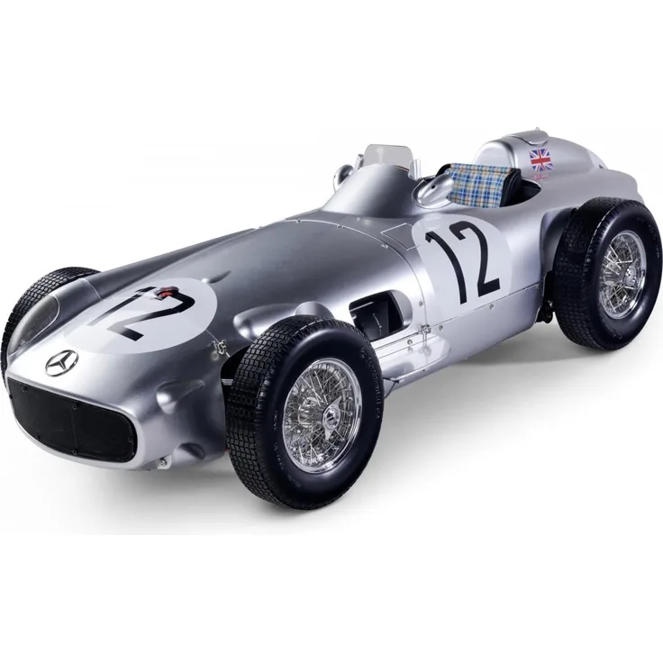 Other IXO-Collections 1:8 IXO Mercedes W196 Moss #12, Modellauto mit hochdetaillierter Verarbeitung und 290 PS, schwarz
