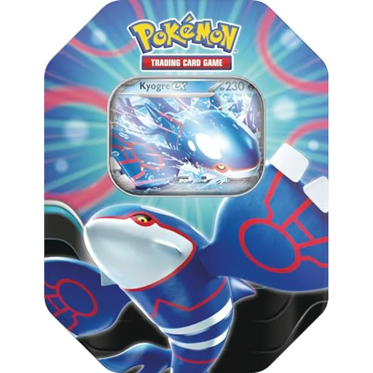 AMIGO Spiel + Freizeit GmbH Pokemon Kyogre ex Tin Azur Legende DE, Sammelkarten-Spiel Tin-Box 120 mit holografischer Promokarte und Boosterpacks – Bild 2