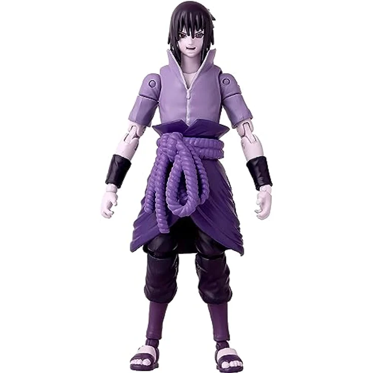 Bandai – Anime Heroes – Naruto Shippuden – Anime Heroes-Figur Sasuke 17 cm – Uchiwa Sasuke Rinnegan / Mangekyo Sharingan – 36962, Mehrfarbig – Bild 4
