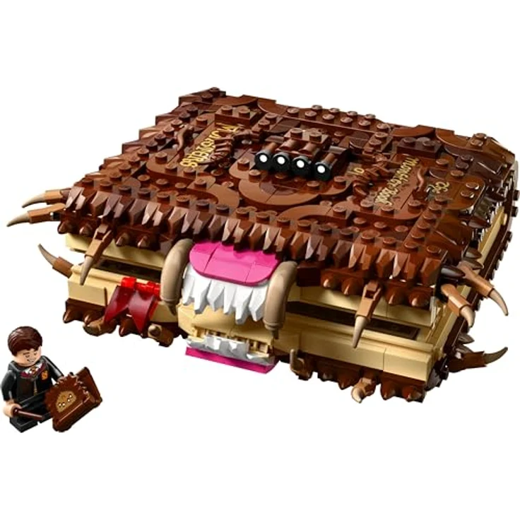 LEGO Harry Potter™ 76449 Beißendes Monsterbuch der Monster Bausatz, 518 Teile, interaktives Spielzeug mit Rückziehfunktion, Mehrfarbig – Bild 11