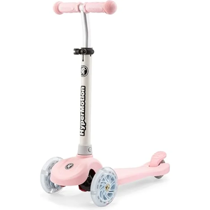 HyperMotion TRINGO Dreirädriger Kinder-Scooter mit LED-Rädern – höhenverstellbar, ab 3 Jahren, Rosa – Bild 9