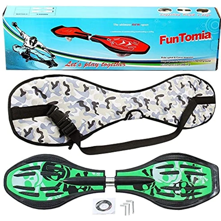 FunTomia Waveboard Original Funtomia mit ABEC9 Kugellager inkl. Tasche (Verschiedene Farbdesigns) – Bild 2