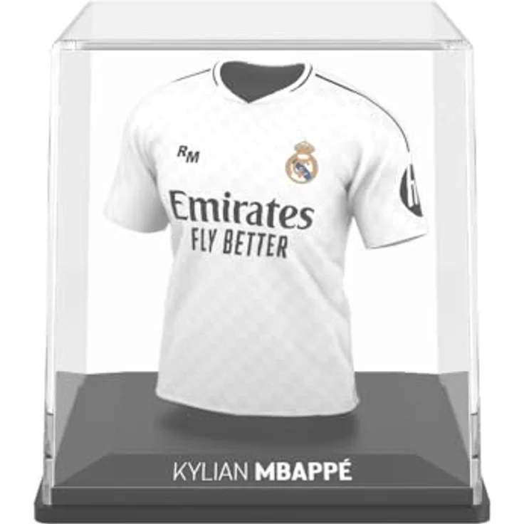 Banbotoys Mini-T-Shirt-Figur Real Madrid Mbappe, detailreiche Sammelfigur aus umweltfreundlichem Kunststoff, 9,5 cm hoch – Bild 3