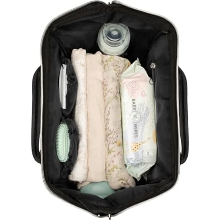 Kikkaboo Wickeltasche Siena, Rucksack mit Wickelunterlage, einstellbarer Grifflänge und wasserabweisender Tasche – Bild 4