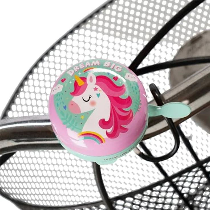 LEGAMI Legami Fahrradklingel - Bike Bell, Fahrradhupe für Kinder, langlebig, Einhorn-Motiv, Einheitsgröße, Metall, Unicorn-Thema – Bild 2