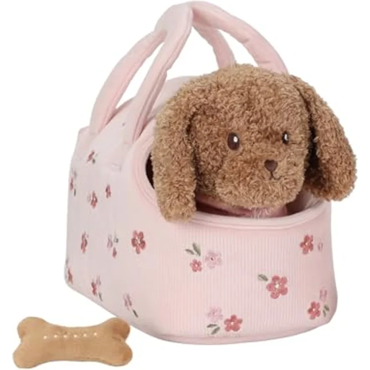 Little Dutch Hund Jackie, Kuscheltier mit Tragetasche und Zubehör, 23 cm, 100% Polyester, waschbar – Bild 1