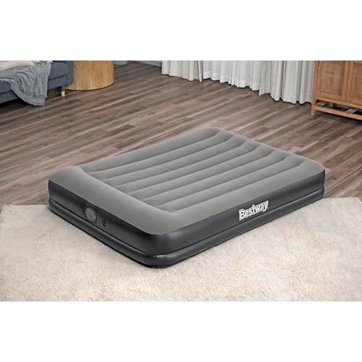 Bestway 671BU Tritech Luftmatratze, queensize mit integrierter USB-Pumpe und Kissen, robust und langlebig – Bild 11