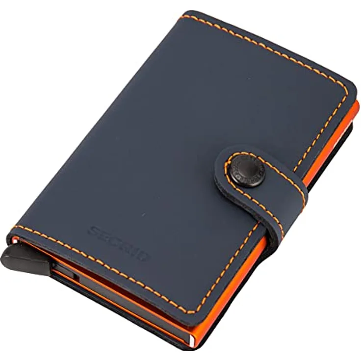 SECRID Herren Modern, Nachtblau und Orange, Small, Matt