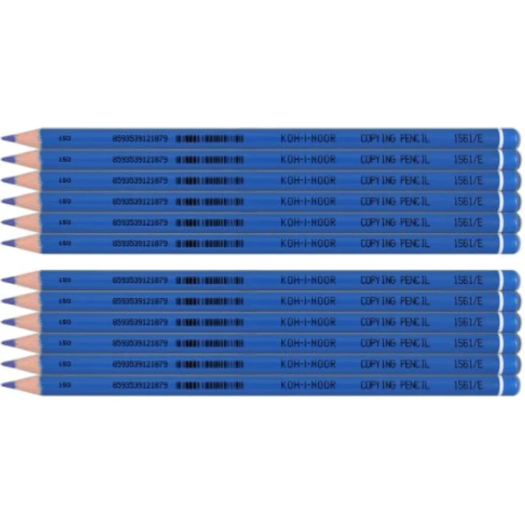KOH-I-NOOR Kopierstifte, Blau, 12er Set, dokumentenecht, aus FSC-zertifiziertem Holz – Bild 2