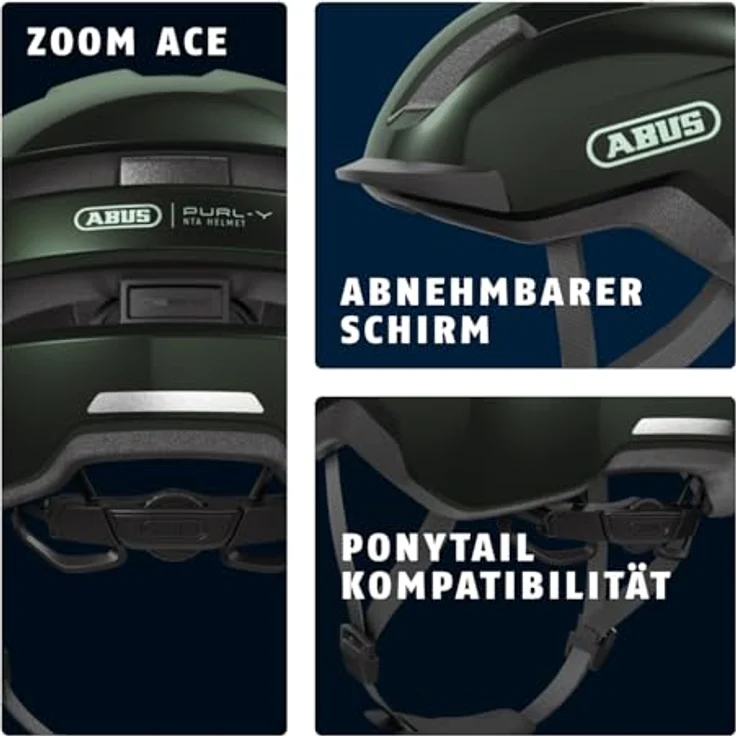 ABUS Fahrradhelm PURL-Y – NTA-Schutzhelm in Grün, Größe S, für E-Bike und S-Pedelec geeignet – Bild 3