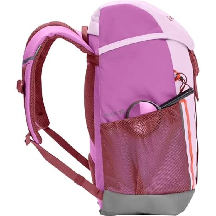 Vaude Puck 10, Kinderrucksack 38 cm, rosa, aus 100% Polyester, 24 x 11 cm – Bild 5