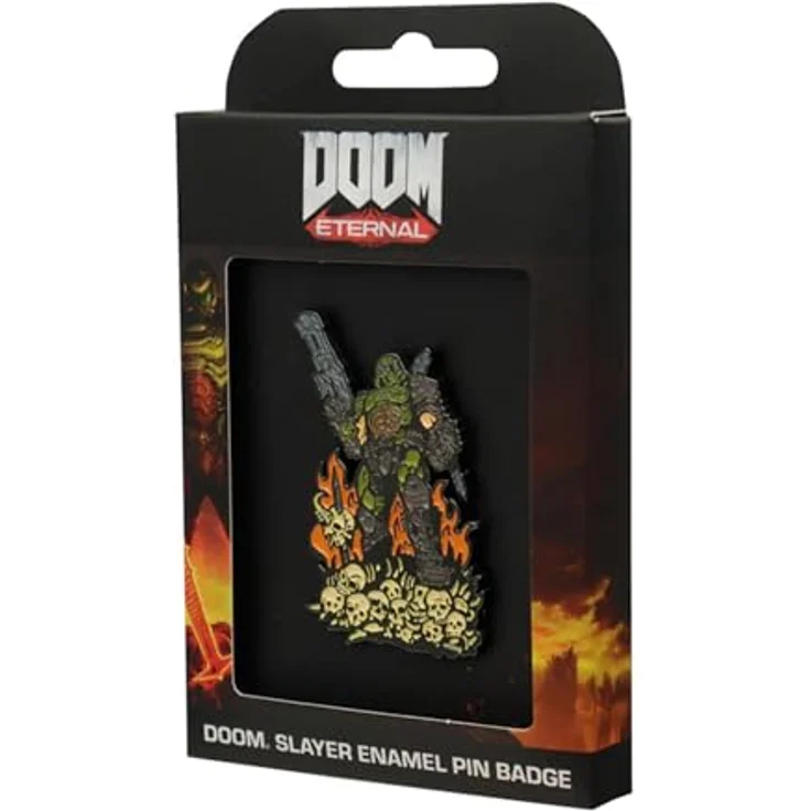Fanattik Limitierte Auflage Doom Ewige Nadel, Emaille Pin-Badge, 5.7 x 3.5 cm, nummeriert auf 5.000 Stück weltweit – Bild 2