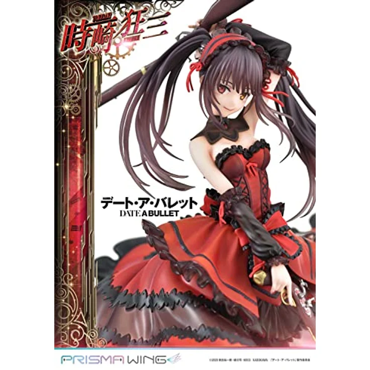 Prime 1 Studio Date A Live Fragment Date A Bullet Kurumi Tokisaki PVC Figur 1/7, 27 cm, rot-schwarzes Astral Dress – Bild 5