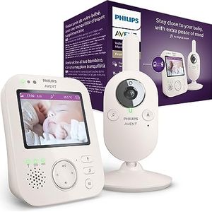 Bild für Philips Avent Babyphone mit Kamera Premium – sicheres Video Babyphone, 3,5 Zoll Bildschirm, 4-Fach Zoom, Nachtsicht, Gegensprechfunktion, Schlaflieder, Raumtemperatur, Baby Monitor (Model SCD891/26)
