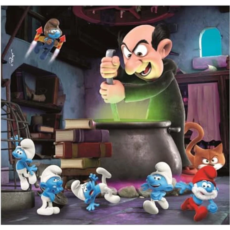 Clementoni Puzzle 3x48 Smurfs, 144 Teile für Kinder 5-8 Jahre, Made in Italy, fördert logisches Denken und Beobachtungsgabe – Bild 3